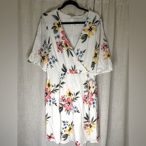 Old Navy - Faux Wrap - Floral Dress Size 2X